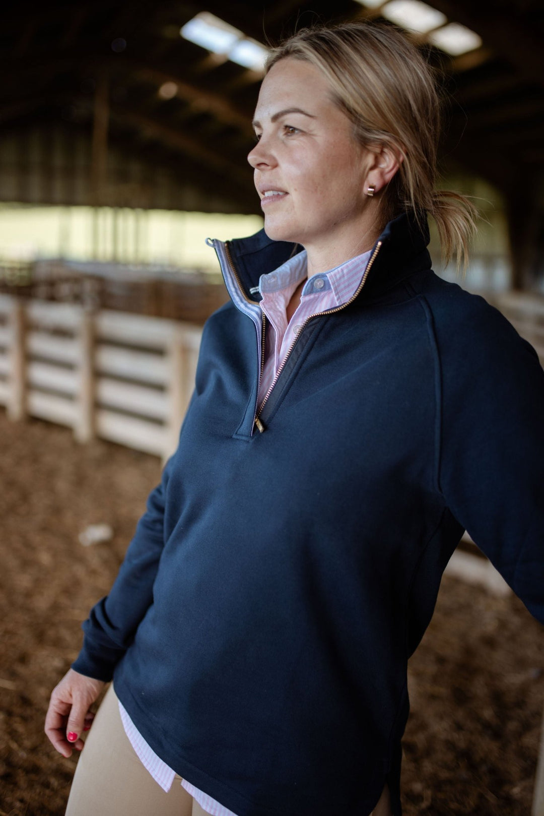 Biddy Jumper in Navy - H&S Heritage