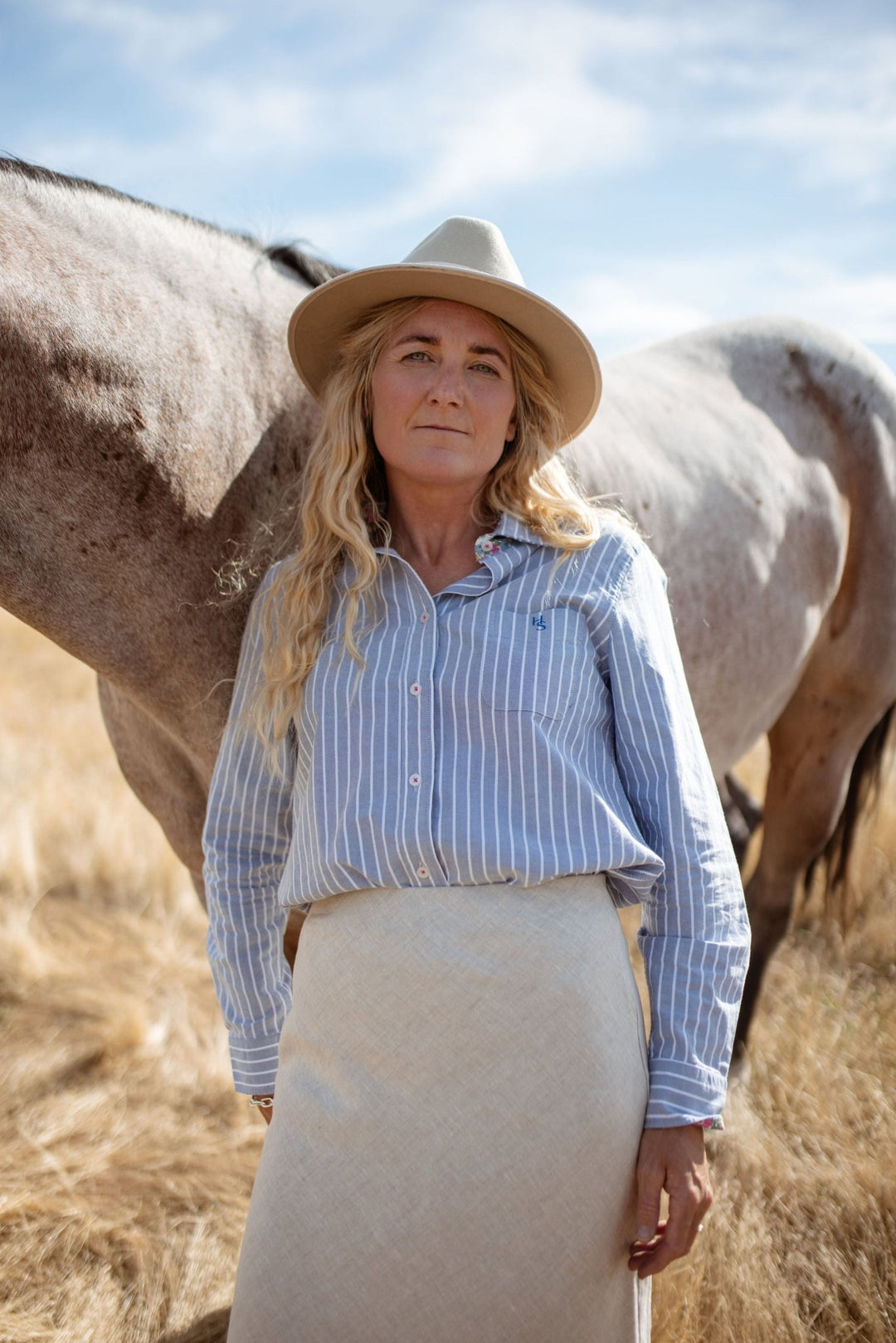 Charlotte Oxford Cotton Shirt - H&S Heritage
