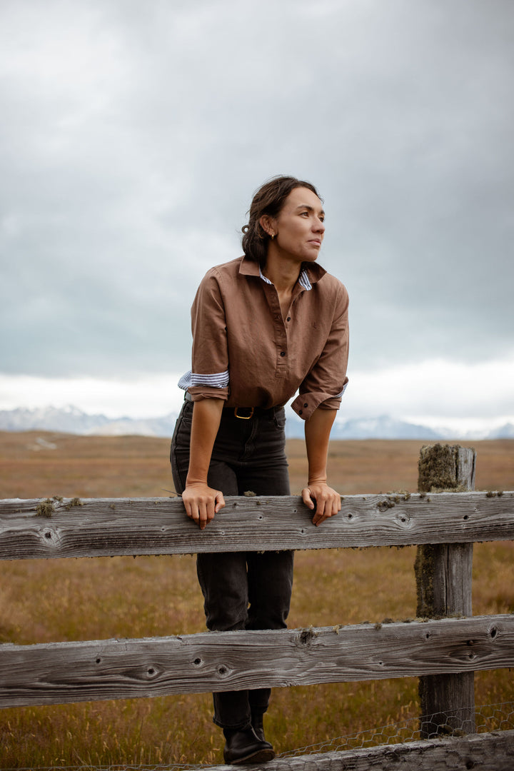 Betsy Linen Cotton Blend Shirt