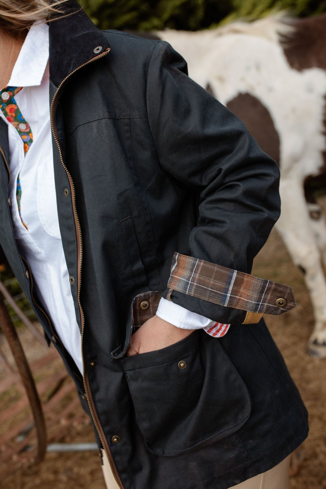 Agatha Waxed Cotton Jacket - H&S Heritage