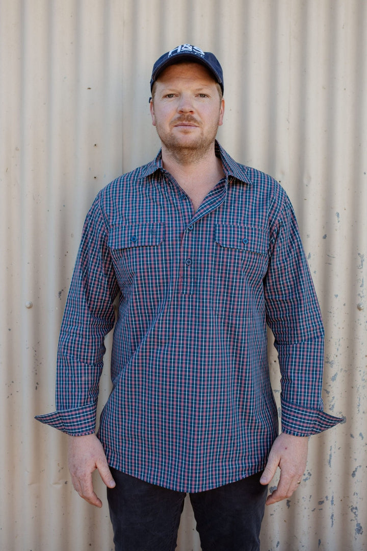Albie Workshirt in Check - H&S Heritage