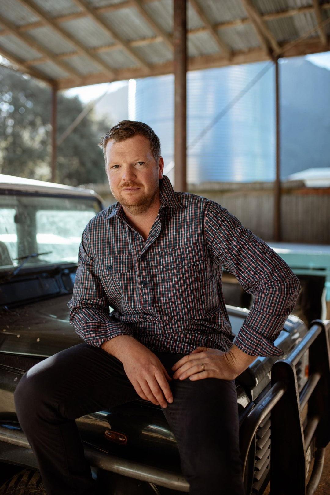Albie Workshirt in Check - H&S Heritage