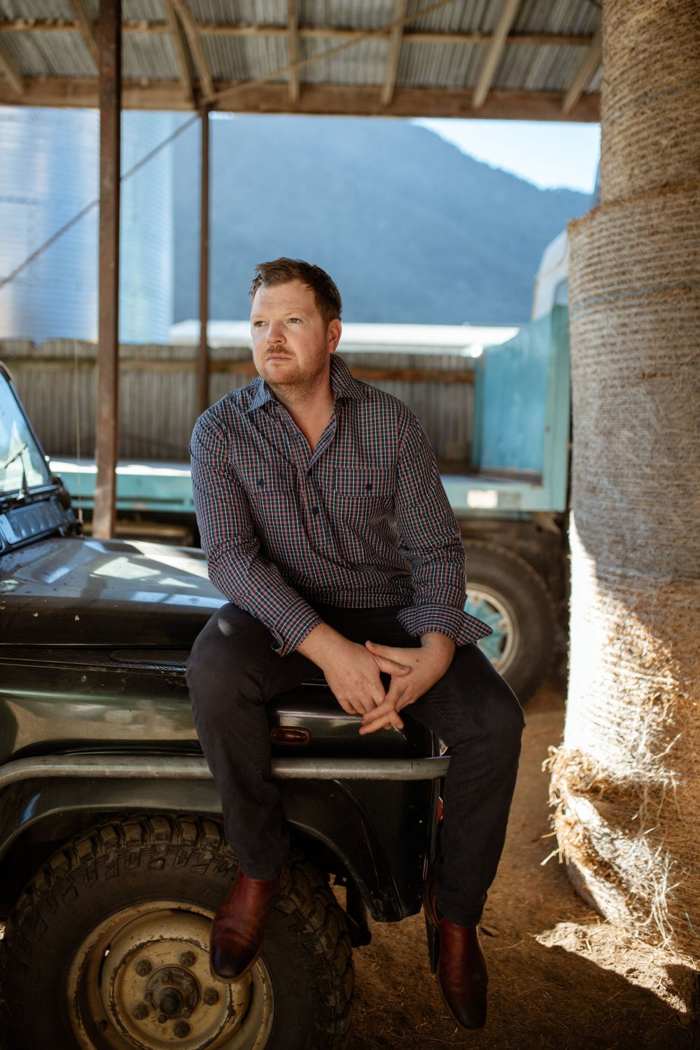 Albie Workshirt in Check - H&S Heritage