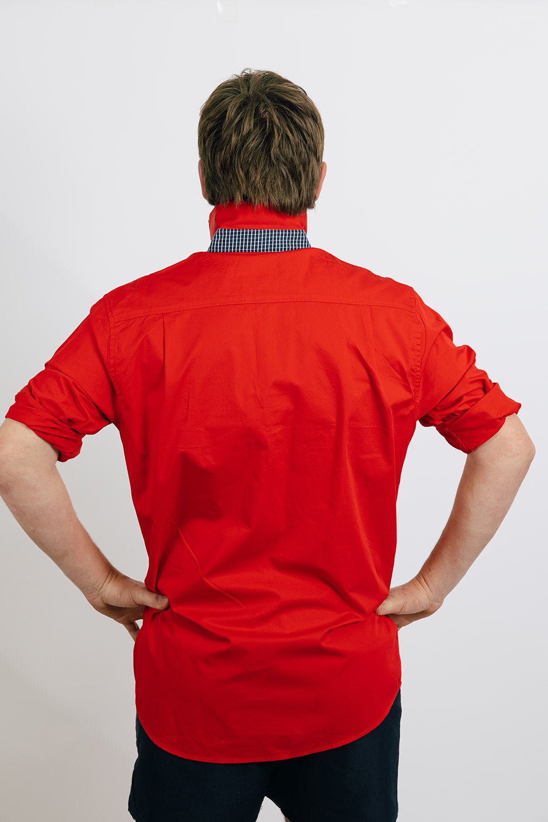 Albie Workshirt in Red - H&S Heritage