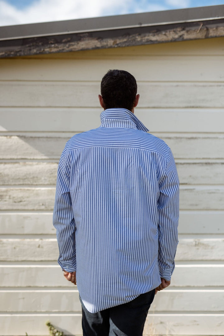 Albie Workshirt in Stripe - H&S Heritage