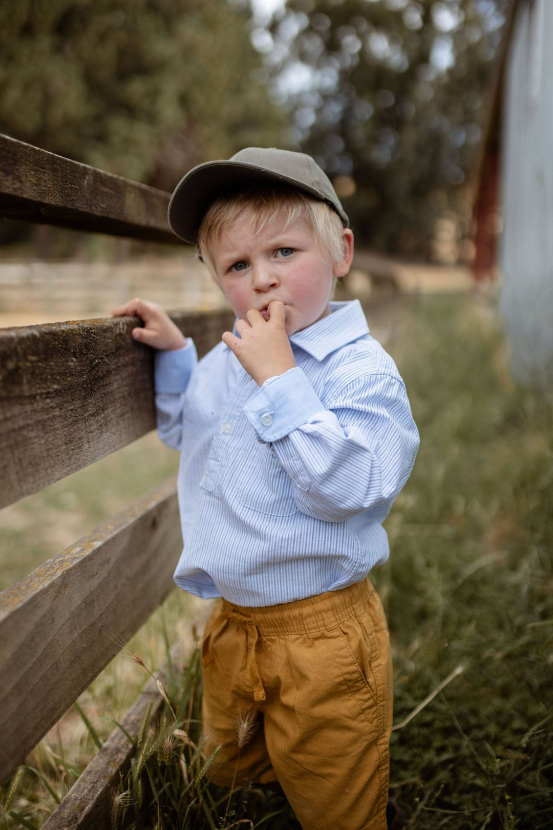 Alex Shirt in Blue Stripe - H&S Heritage