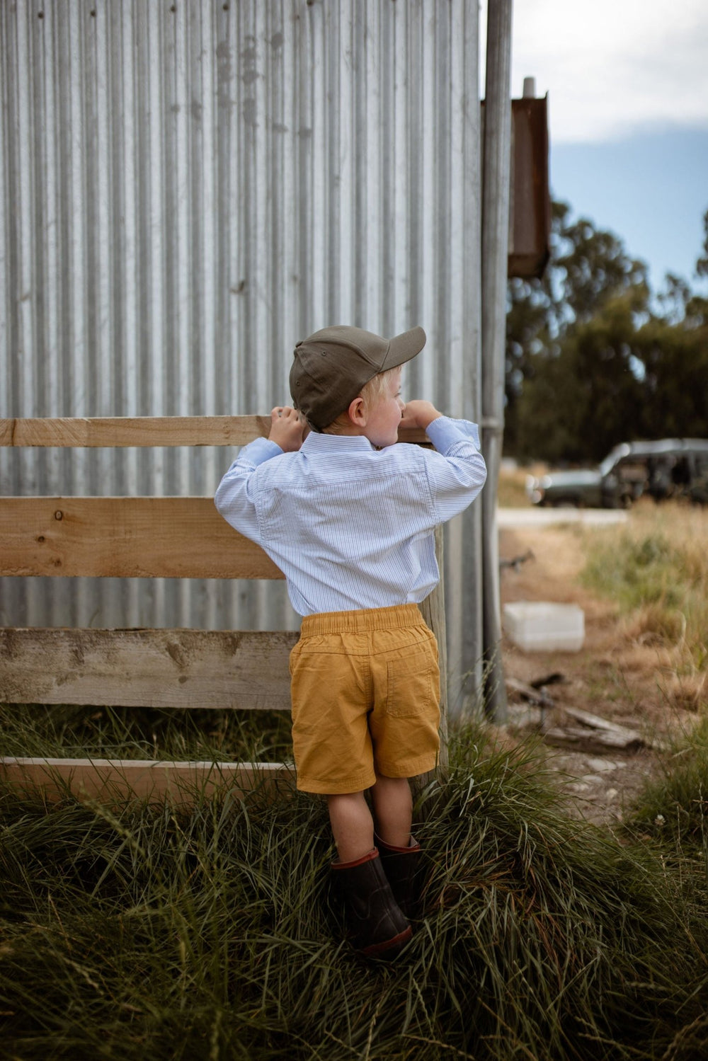 Alex Shirt in Blue Stripe - H&S Heritage