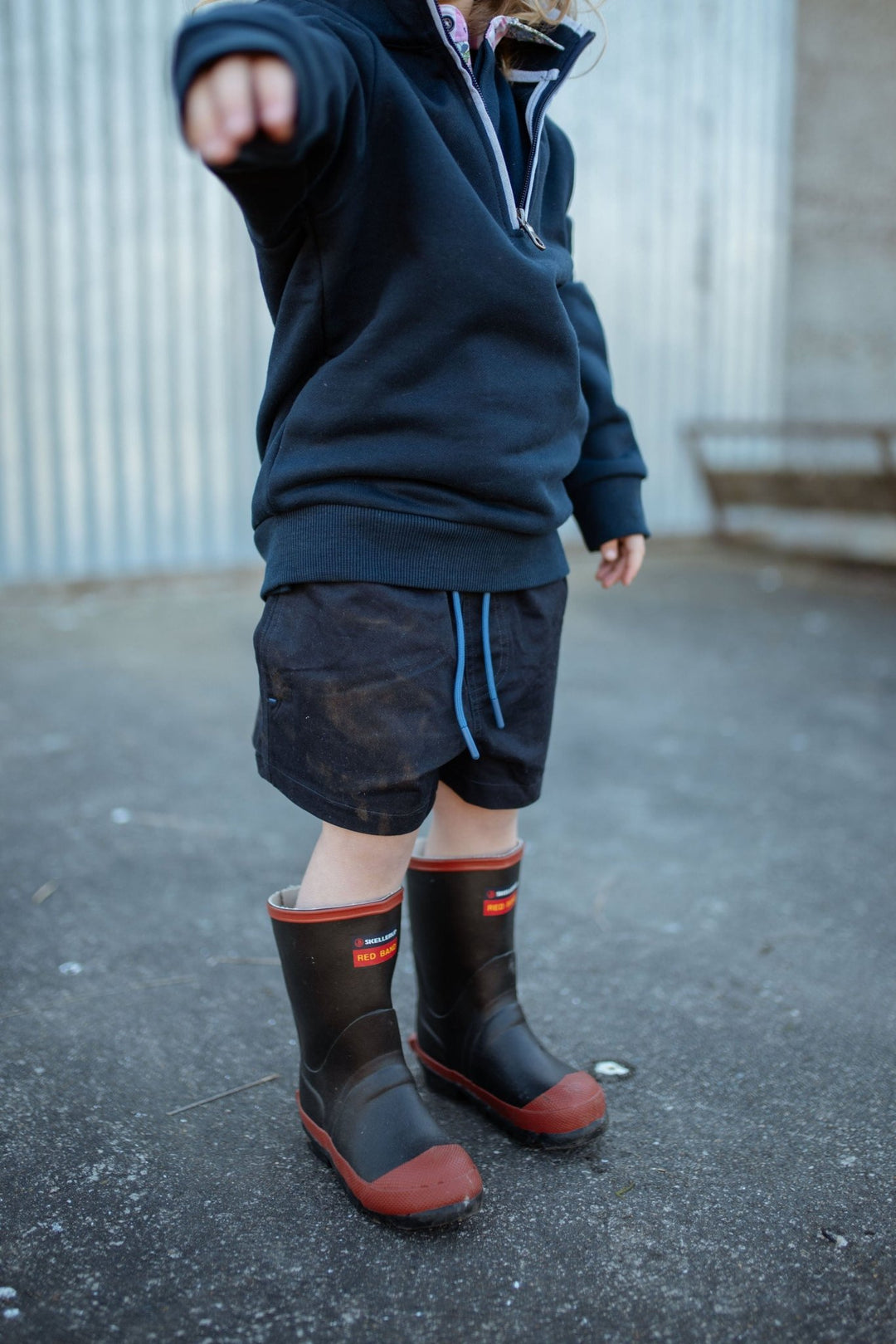 Alfie Stubbies in Navy - H&S Heritage
