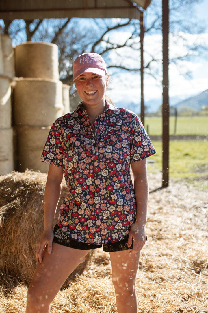 Alice Workshirt in Floral - H&S Heritage