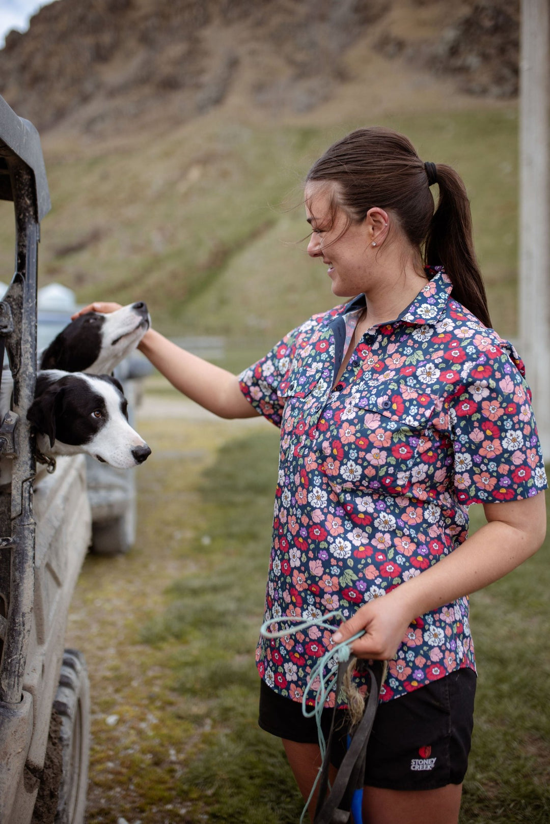 Alice Workshirt in Floral - H&S Heritage