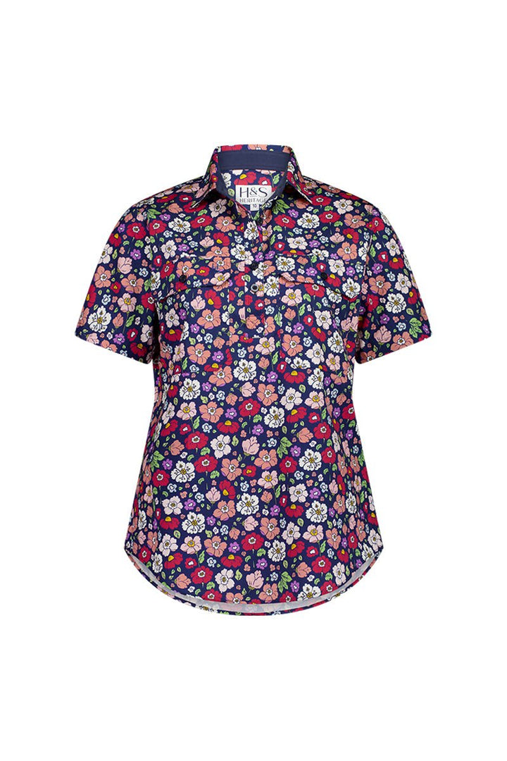 Alice Workshirt in Floral - H&S Heritage