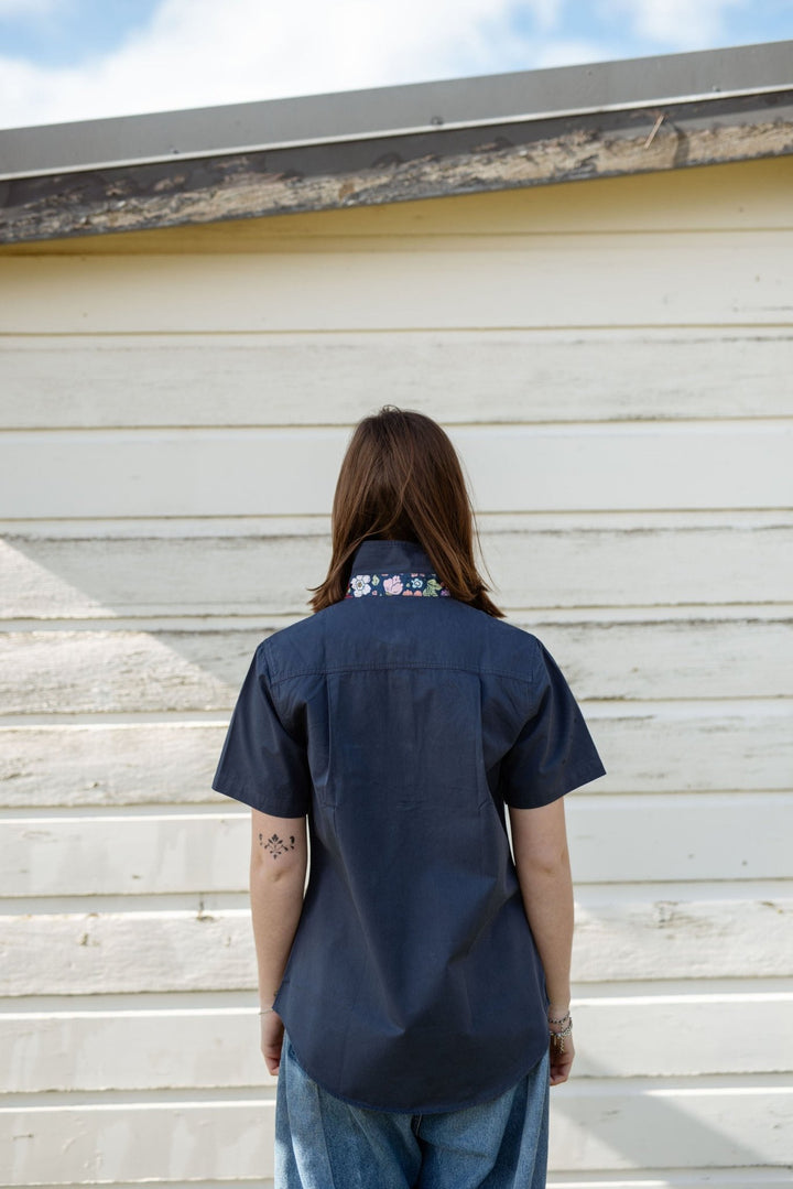Alice Workshirt in Navy - H&S Heritage