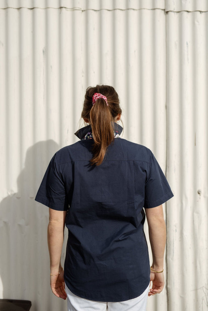 Alice Workshirt in Navy - H&S Heritage