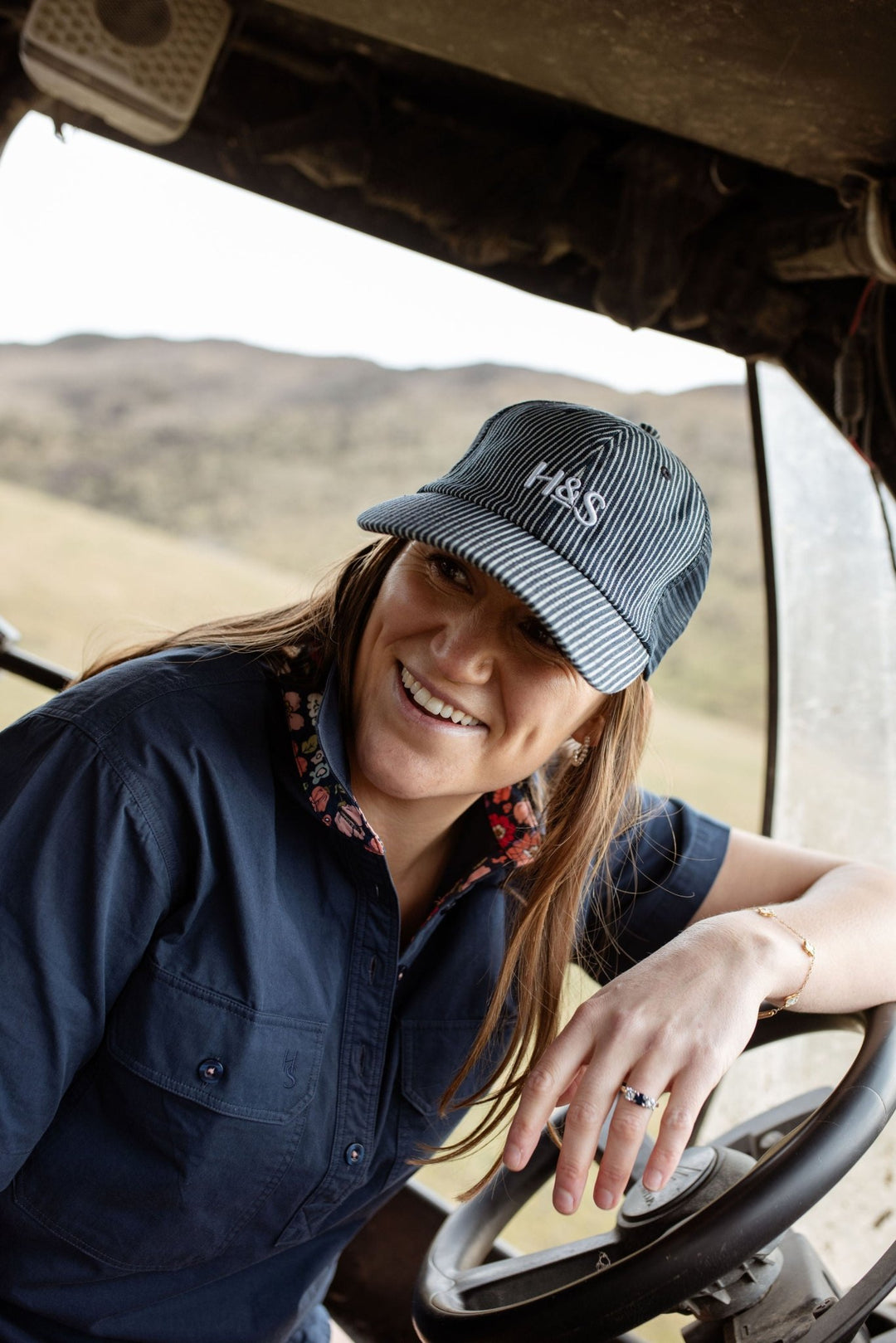 Alice Workshirt in Navy - H&S Heritage