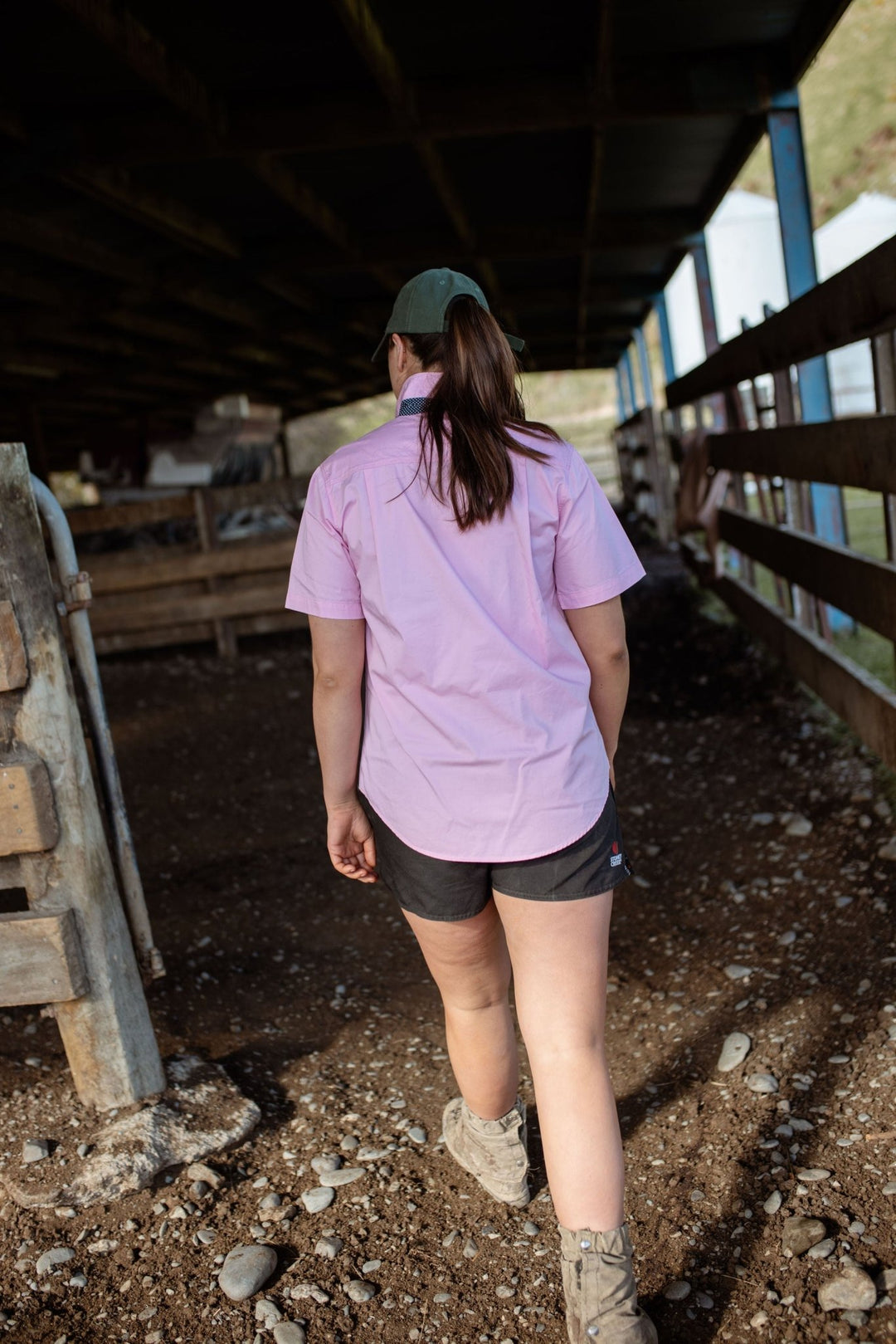 Alice Workshirt in Pink - H&S Heritage