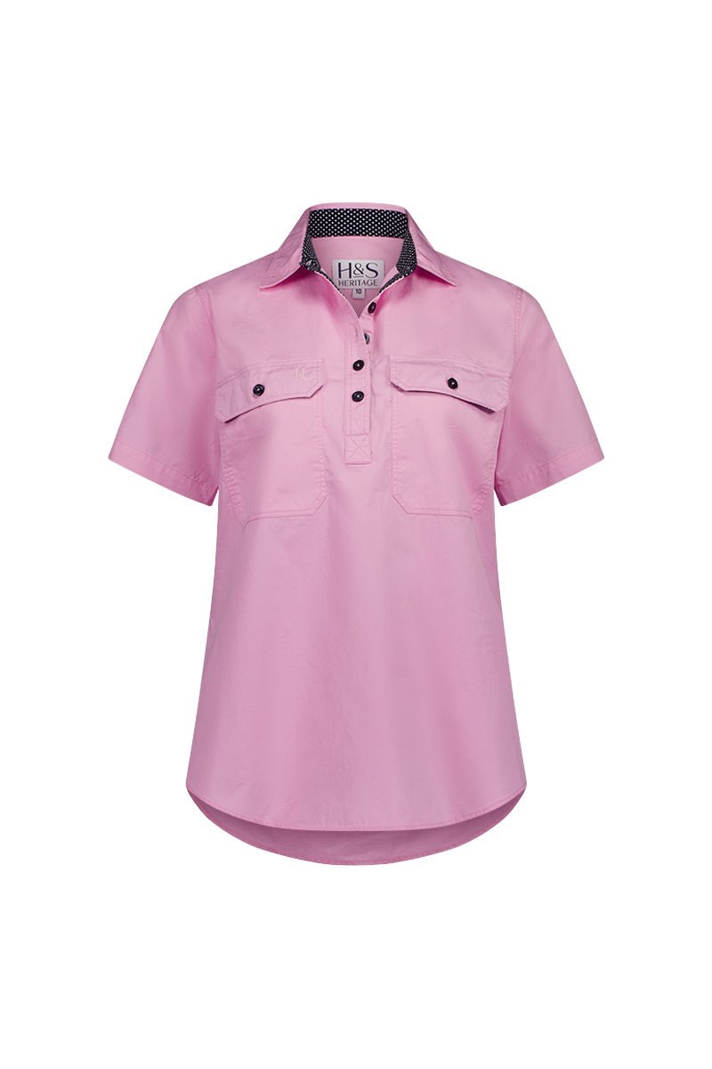 Alice Workshirt in Pink - H&S Heritage