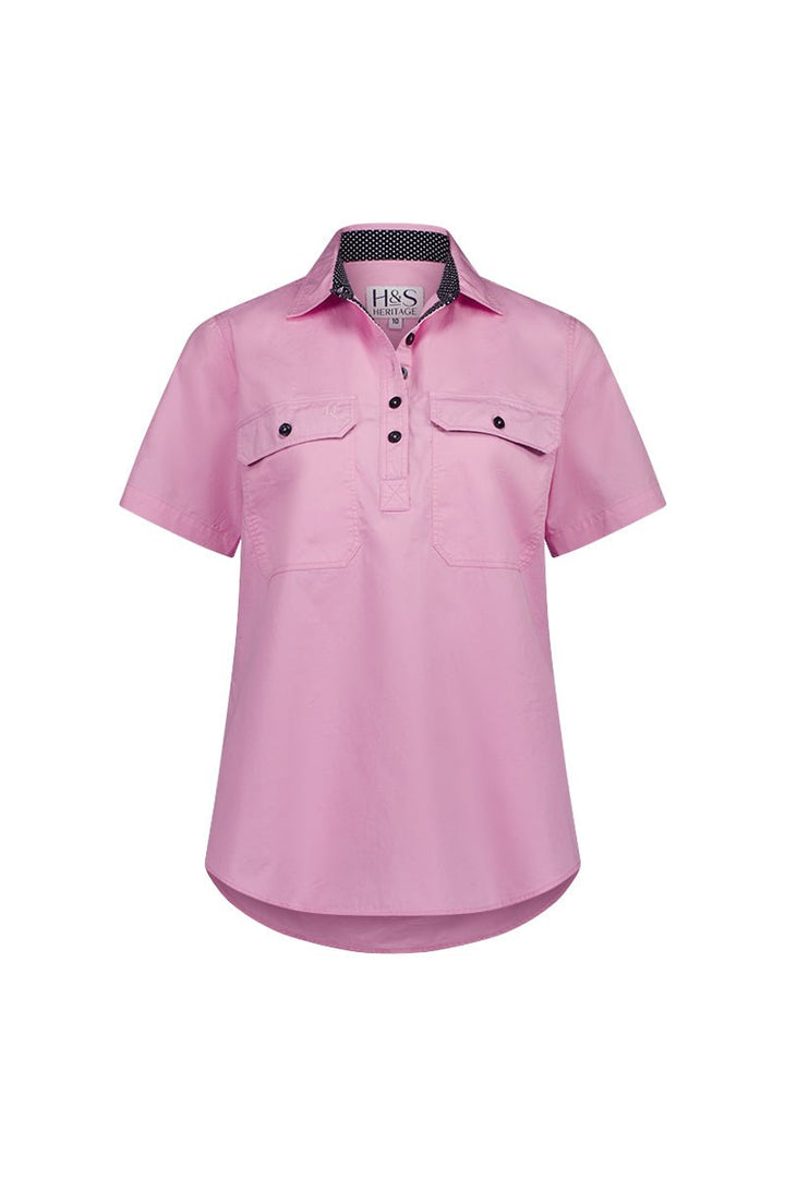 Alice Workshirt in Pink - H&S Heritage