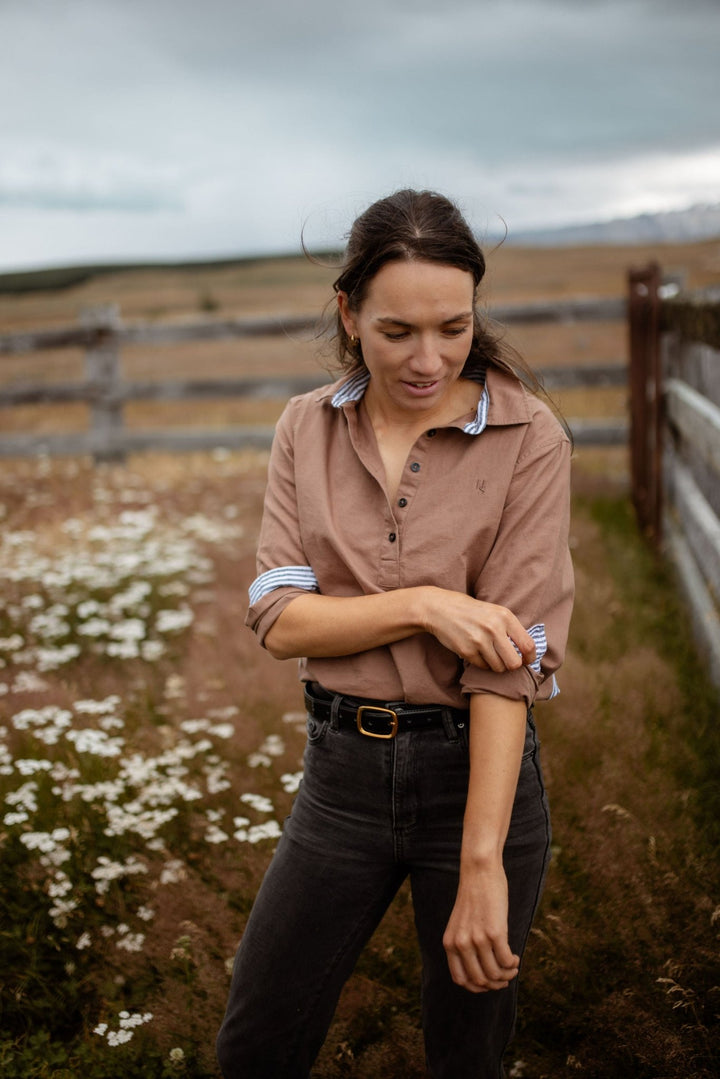 Betsy Linen Cotton Blend Shirt - H&S Heritage