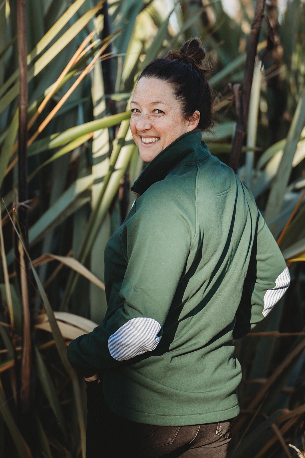 Biddy Jumper in Forest Green - H&S Heritage