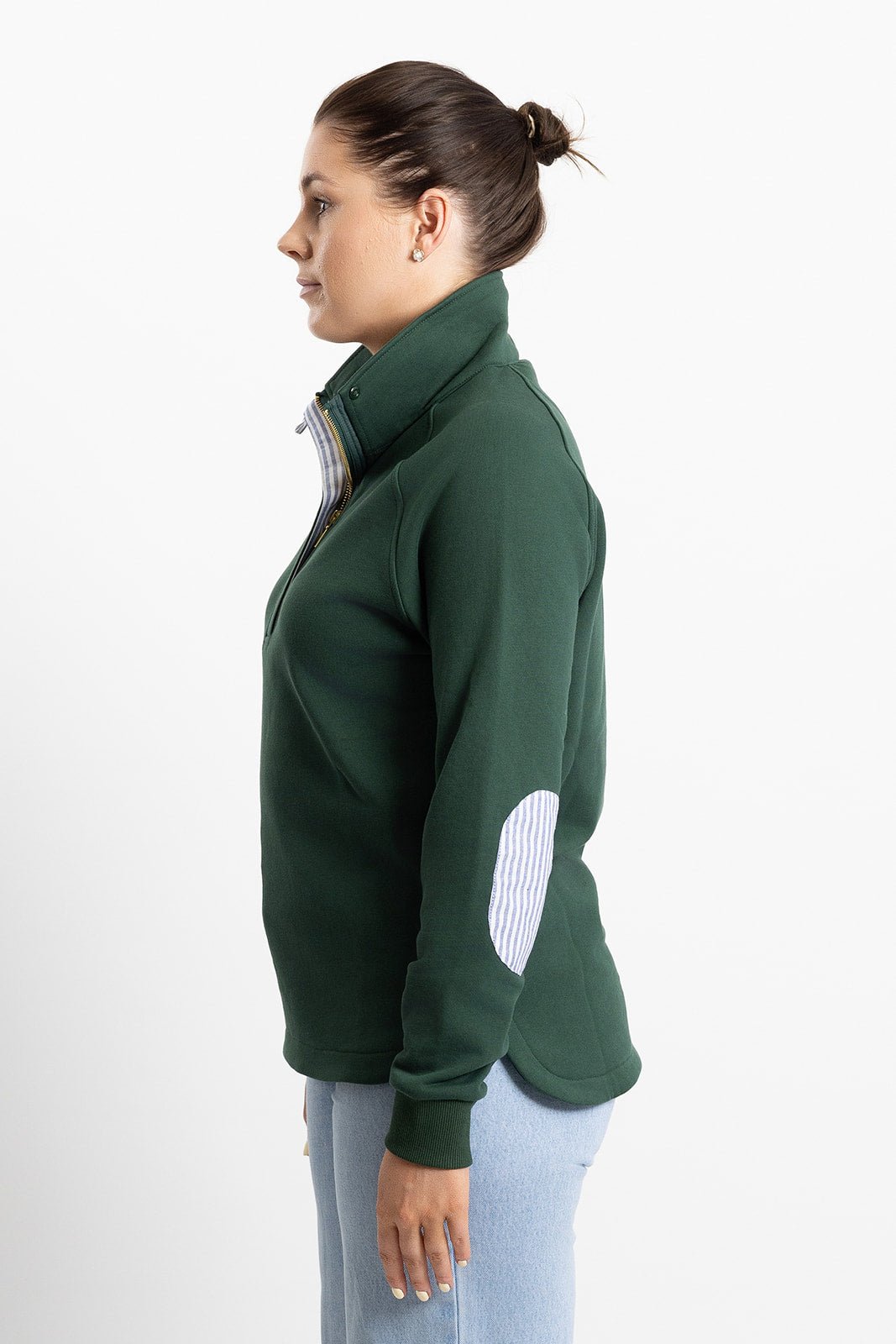 Biddy Jumper in Forest Green - H&S Heritage