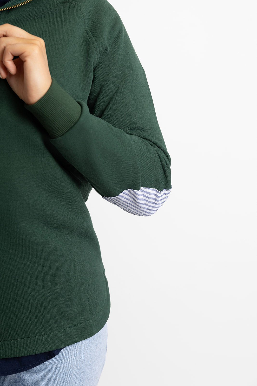 Biddy Jumper in Forest Green - H&S Heritage