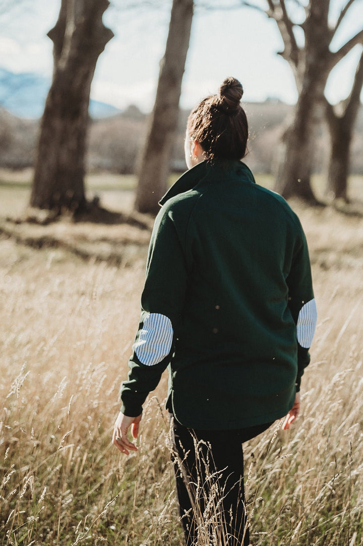 Biddy Jumper in Forest Green - H&S Heritage