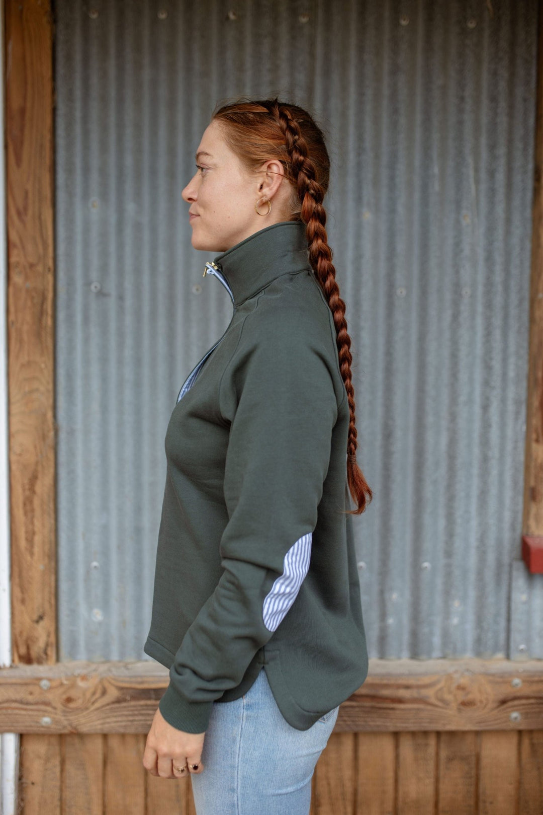 Biddy Jumper in Hunter Green - H&S Heritage