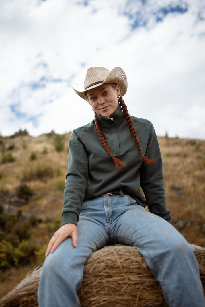 Biddy Jumper in Hunter Green - H&S Heritage