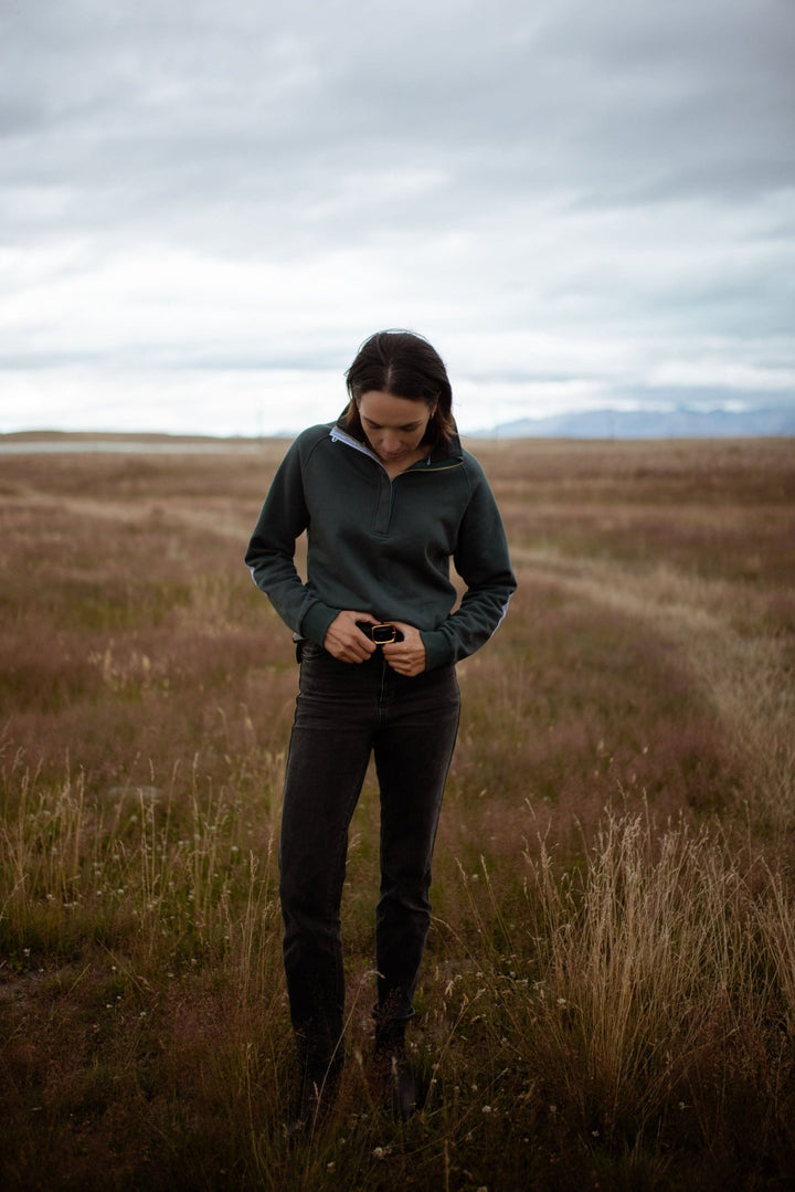 Biddy Jumper in Hunter Green - H&S Heritage