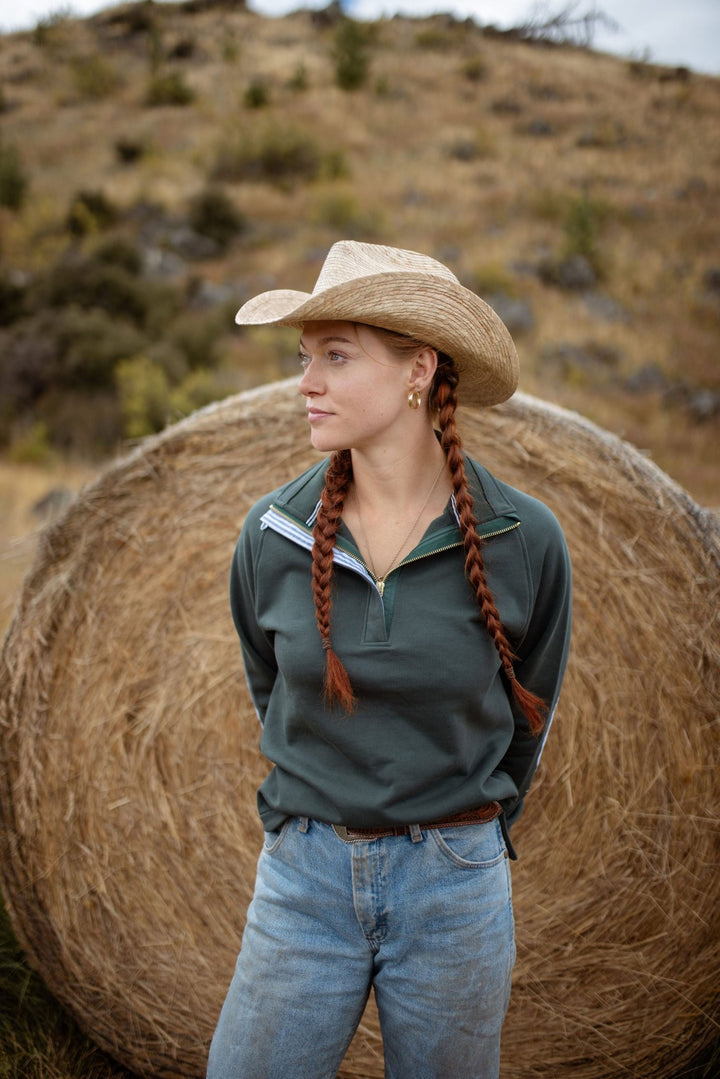 Biddy Jumper in Hunter Green - H&S Heritage