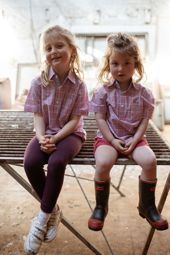Charlie Shirt in Pink Check - H&S Heritage