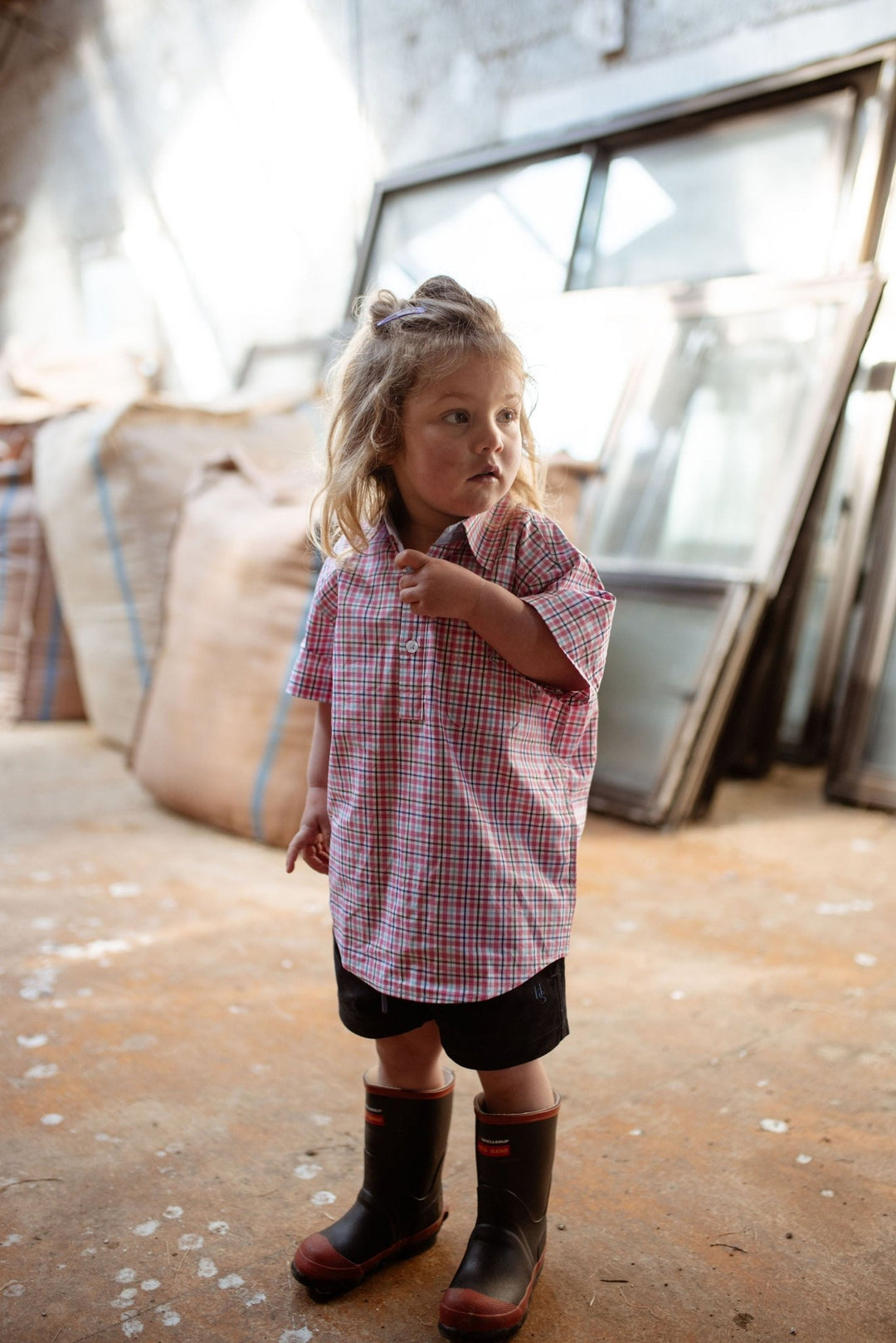 Charlie Shirt in Pink Check - H&S Heritage