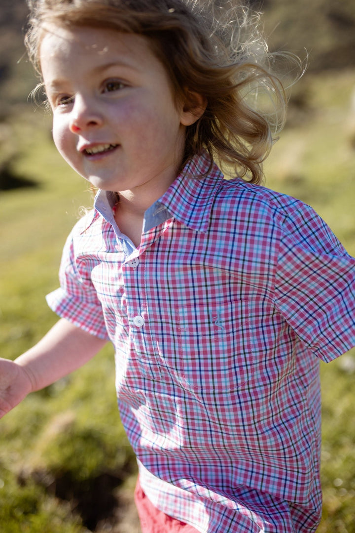 Charlie Shirt in Pink Check - H&S Heritage