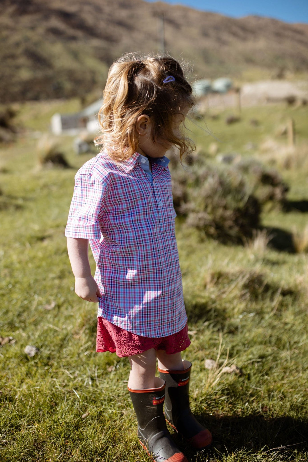 Charlie Shirt in Pink Check - H&S Heritage