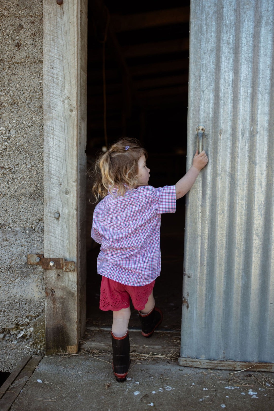 Charlie Shirt in Pink Check - H&S Heritage