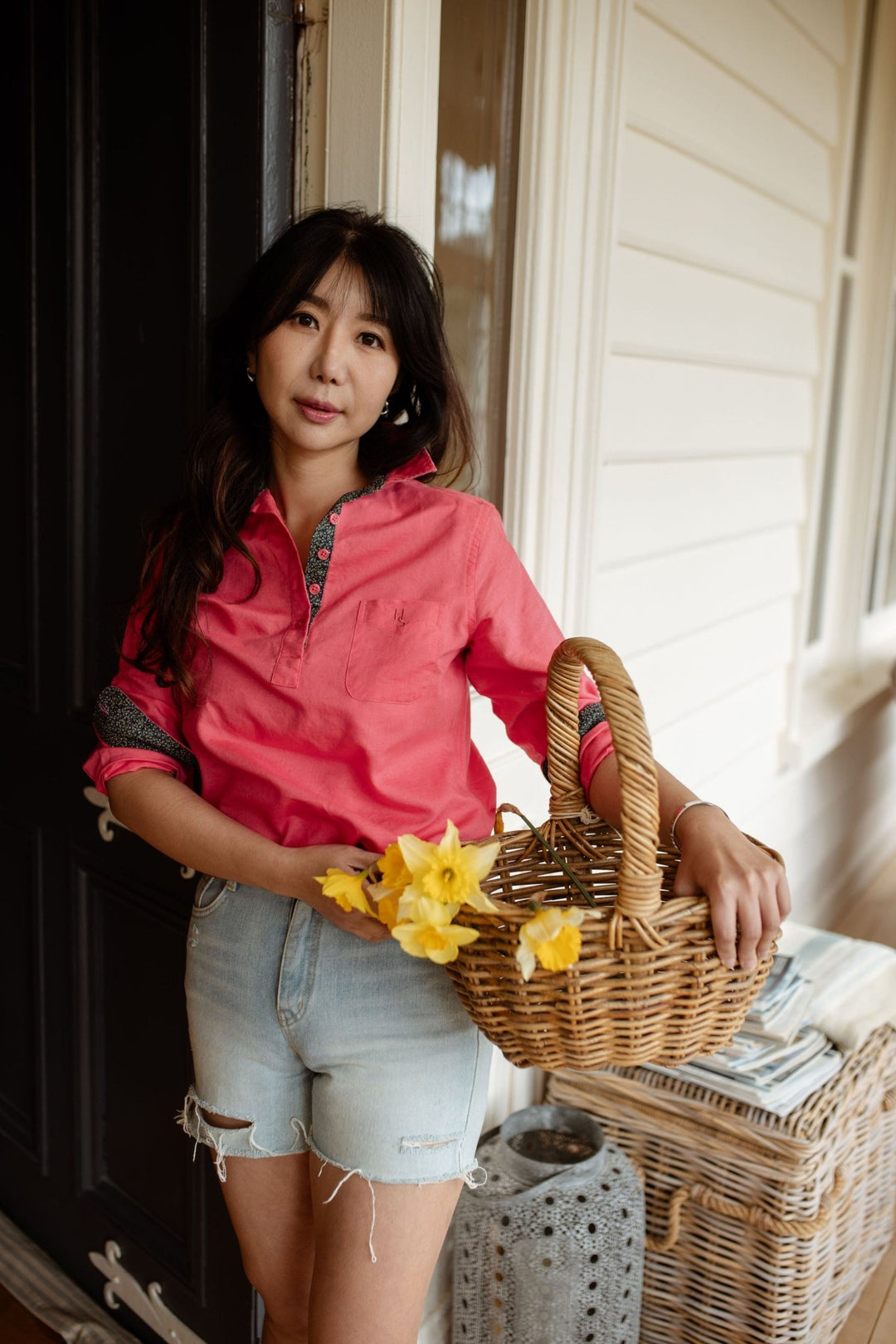 Chloe Linen Cotton Blend Shirt - H&S Heritage