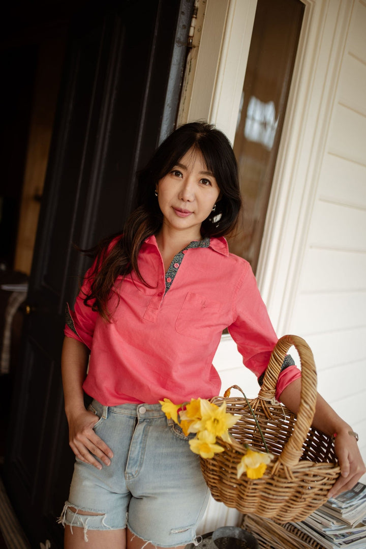 Chloe Linen Cotton Blend Shirt - H&S Heritage
