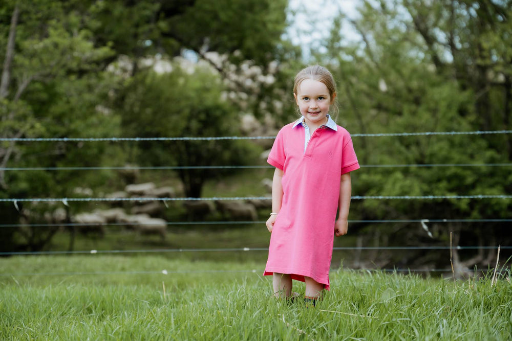 Daisy Polo Dress in Pink - H&S Heritage