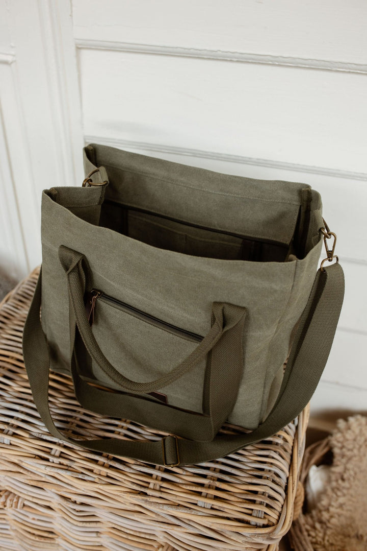 Day Bag in Green - H&S Heritage