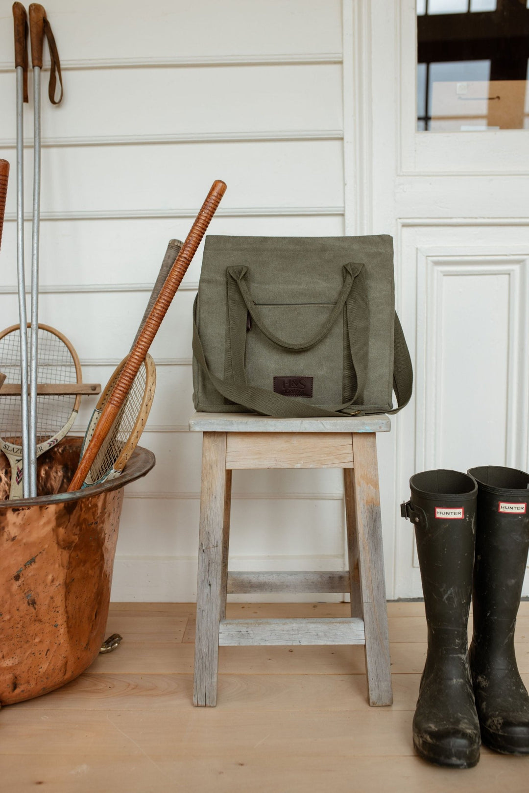 Day Bag in Green - H&S Heritage