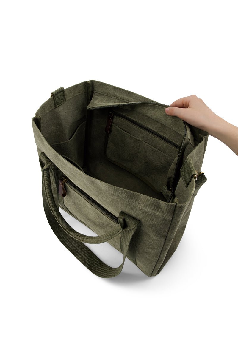 Day Bag in Green - H&S Heritage