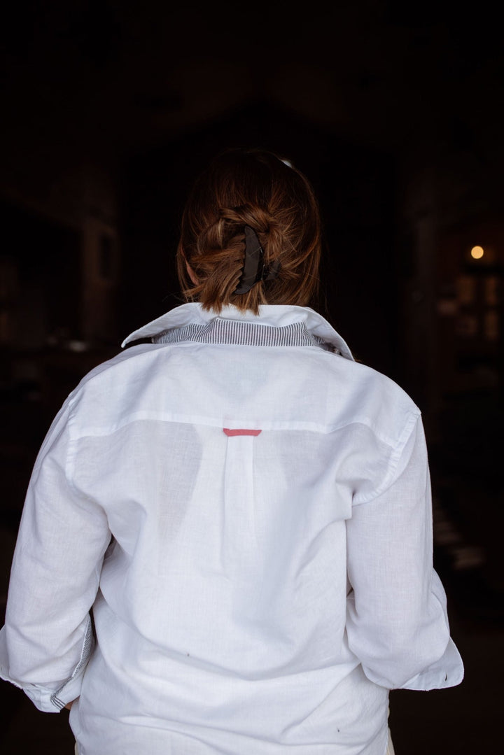 Dot Linen Cotton Blend Shirt - H&S Heritage