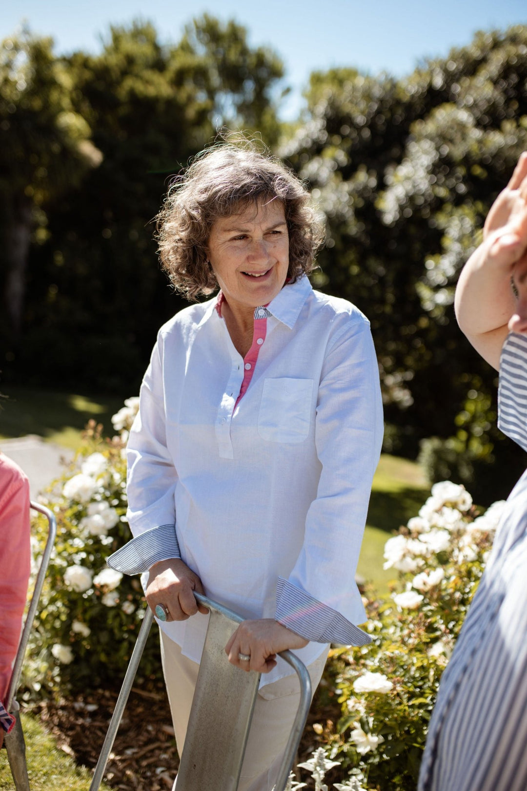 Dot Linen Cotton Blend Shirt - H&S Heritage