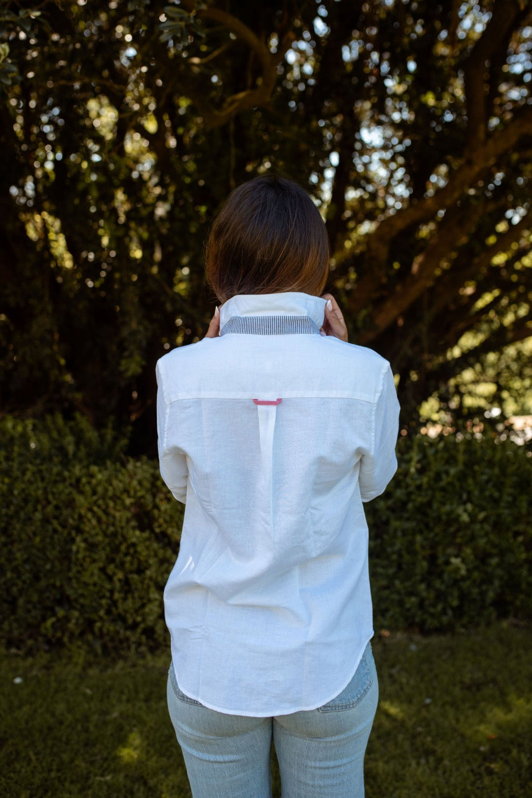 Dot Linen Cotton Blend Shirt - H&S Heritage