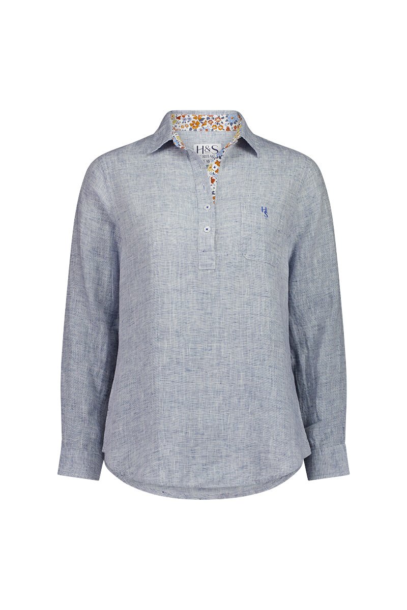 Edwina Linen Shirt - H&S Heritage
