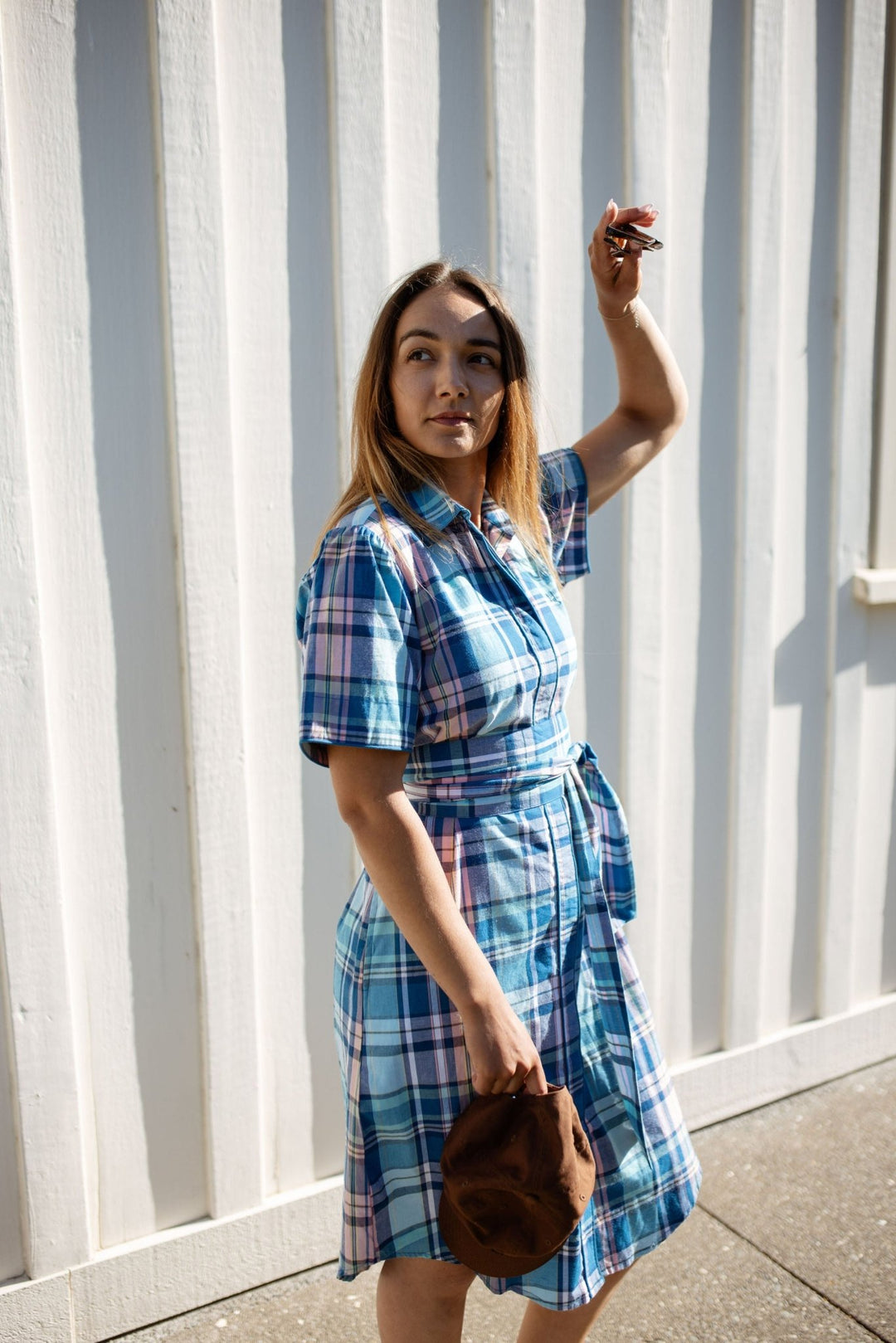 Frances Plaid Cotton Dress - H&S Heritage