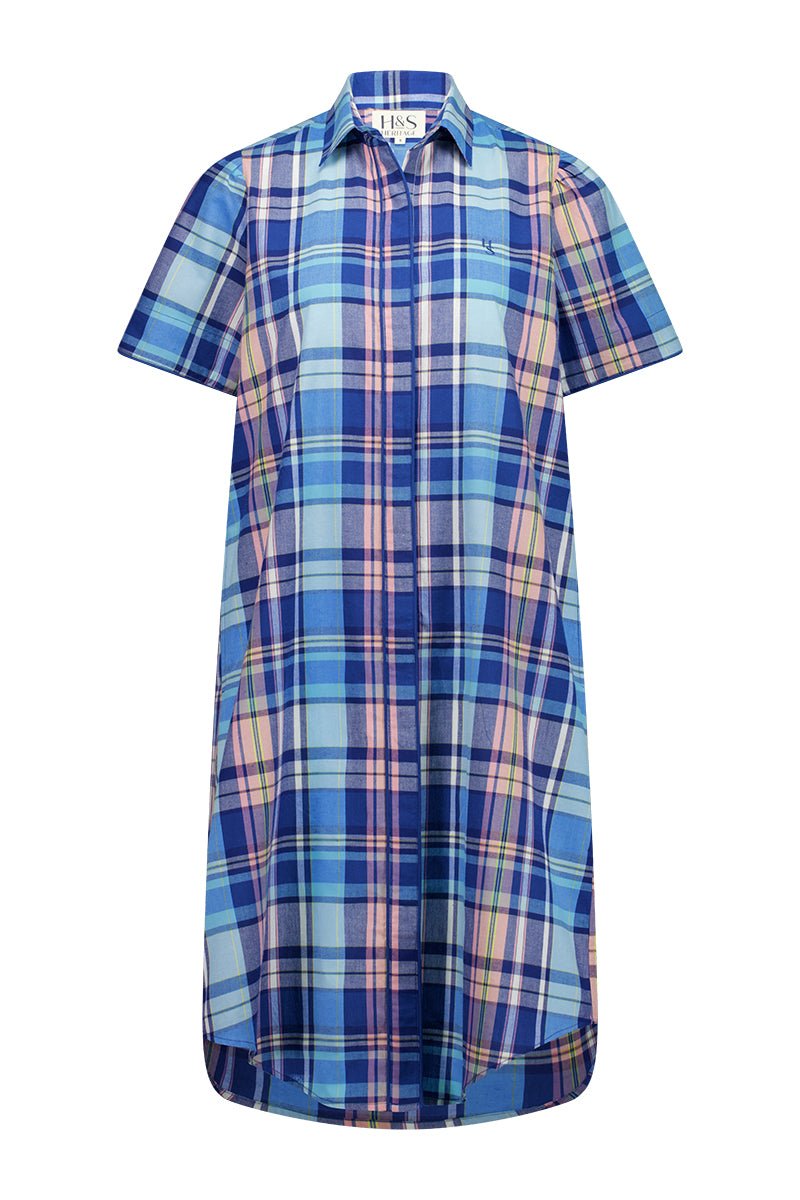 Frances Plaid Cotton Dress - H&S Heritage