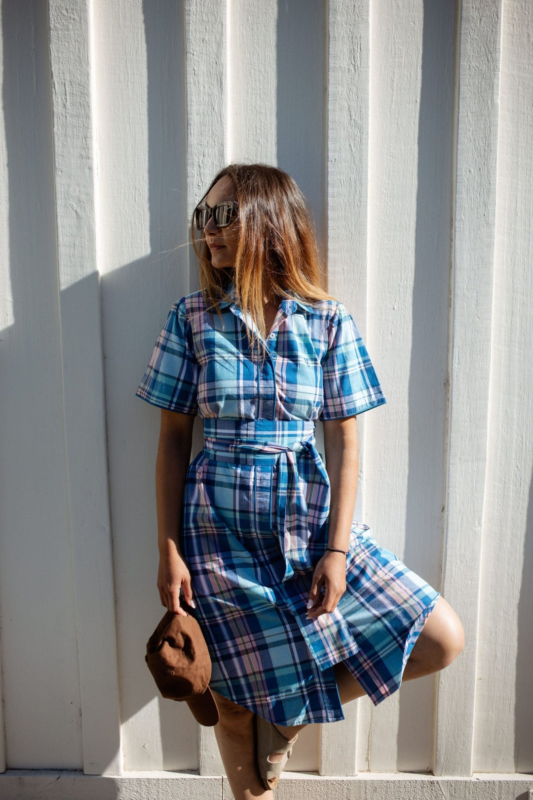 Frances Plaid Cotton Dress - H&S Heritage