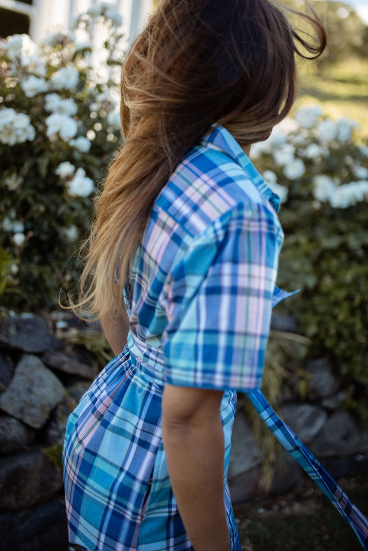 Frances Plaid Cotton Dress - H&S Heritage