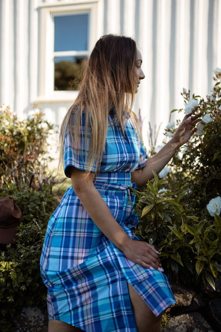 Frances Plaid Cotton Dress - H&S Heritage